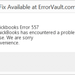 How To Solve QuickBooks Error Code 557?